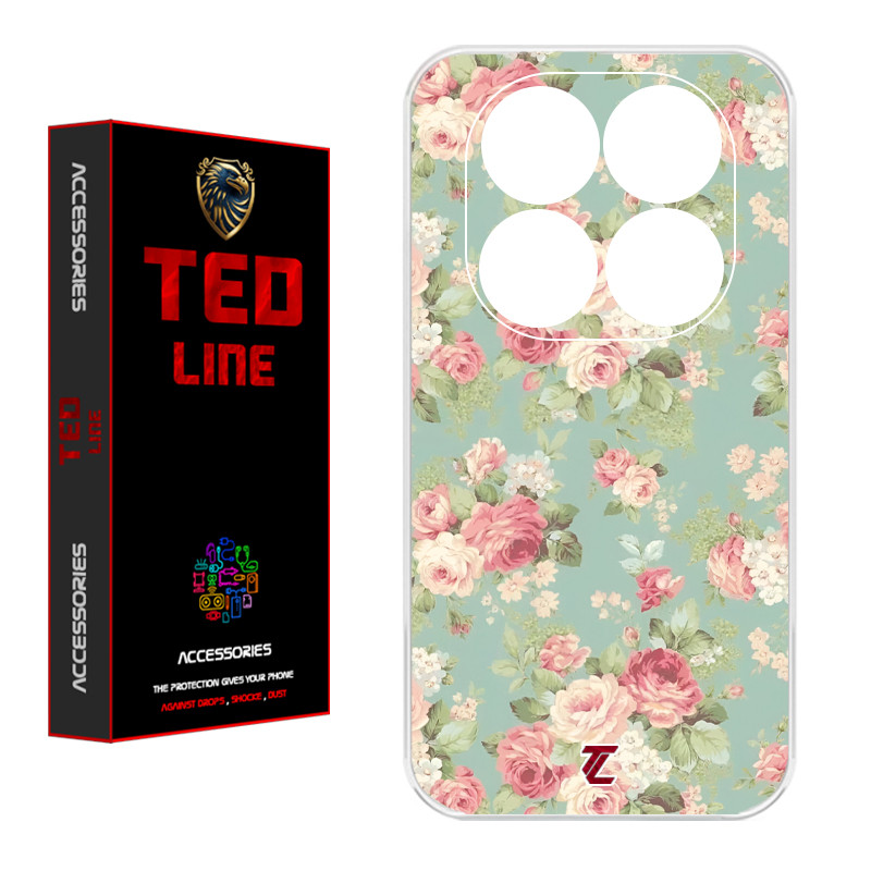 کاور تدلاین طرح گل کد 1224 مناسب برای گوشی موبایل شیائومی Redmi Note 14 Pro Plus 5G