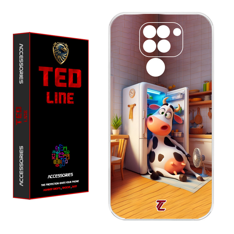 کاور تدلاین طرح گاو کد 1168 مناسب برای گوشی موبایل شیائومی Redmi Note 9