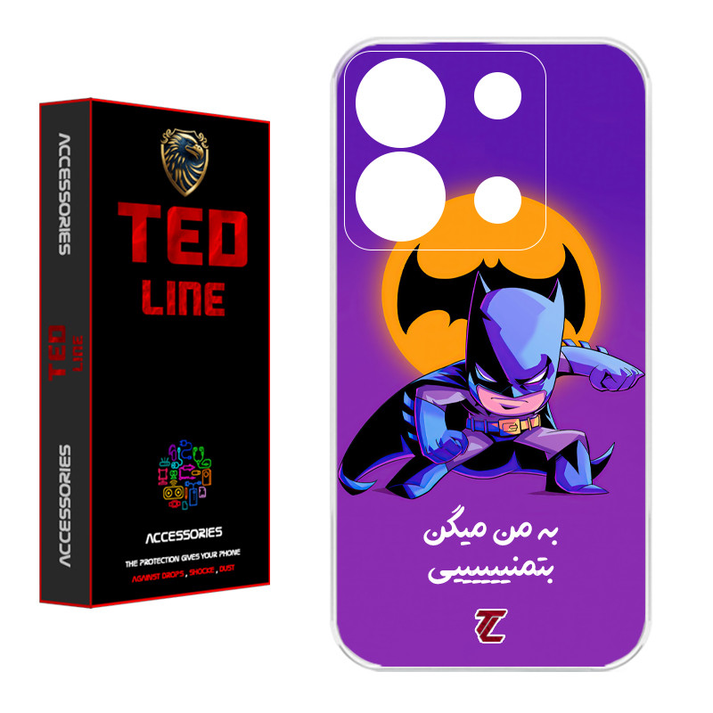 کاور تد لاین طرح بتمن کد 1105 مناسب برای گوشی موبایل شیائومی Redmi Note 13 Pro 5G / Poco X6
