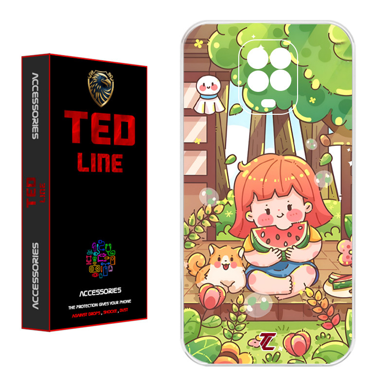 کاور تدلاین طرح دختر هندونه ای کد 1180 مناسب برای گوشی موبایل شیائومی Redmi Note 9S / Note 9 Pro