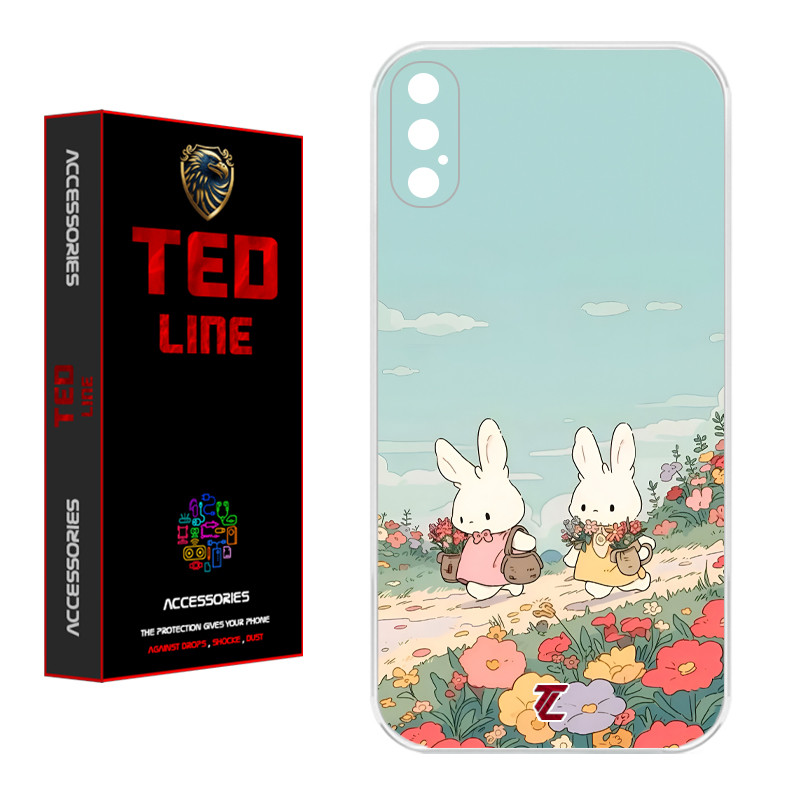 کاور تدلاین طرح خرگوش کد 1178 مناسب برای گوشی موبایل اپل Iphone X / XS