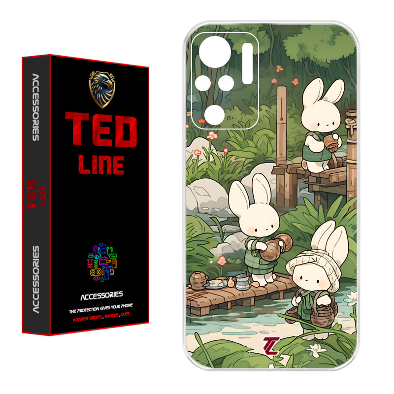 کاور تدلاین طرح خرگوش کد 1182 مناسب برای گوشی موبایل شیائومی Redmi Note 10 4G / Note 10S / Poco M5S