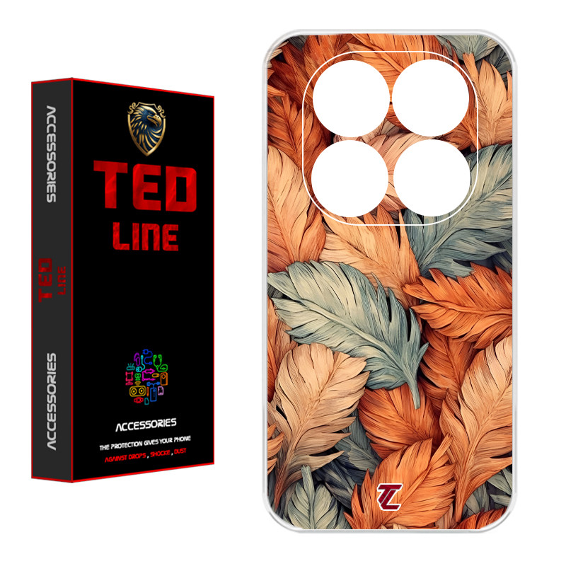 کاور تدلاین طرح برگ کد 1220 مناسب برای گوشی موبایل شیائومی Poco X7 / Redmi Note 14 Pro 4G