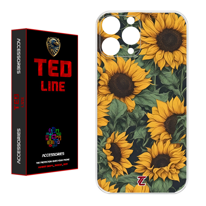 کاور تدلاین طرح گل آفتاب گردان کد 1145 مناسب برای گوشی موبایل اپل Iphone 11 Pro