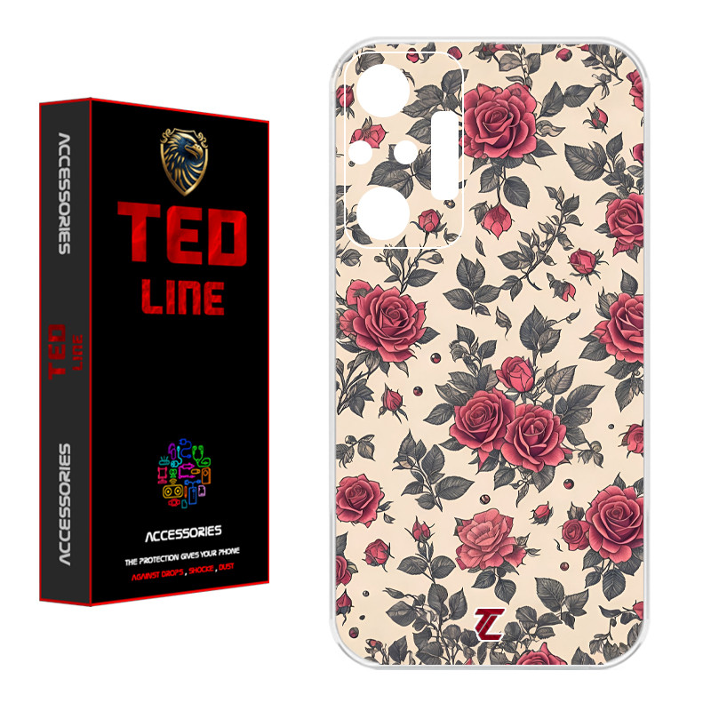 کاور تدلاین طرح گل رز کد 1223 مناسب برای گوشی موبایل شیائومی Redmi Note 10 Pro / Note 10 Pro Max