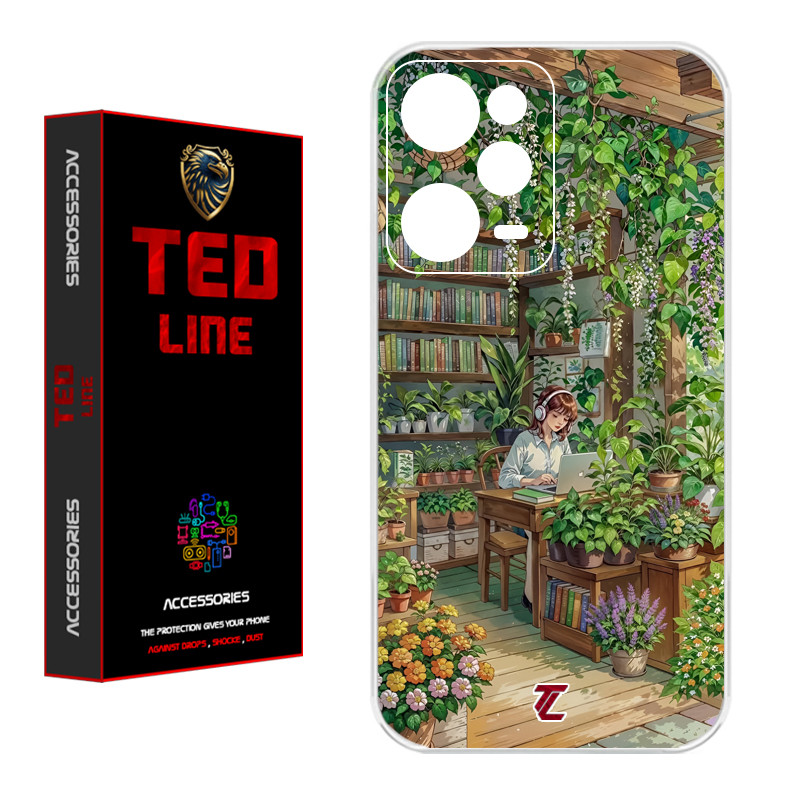 کاور تدلاین طرح دختر کد 1231 مناسب برای گوشی موبایل شیائومی Redmi Note 12 Pro 5G / Poco X5 Pro
