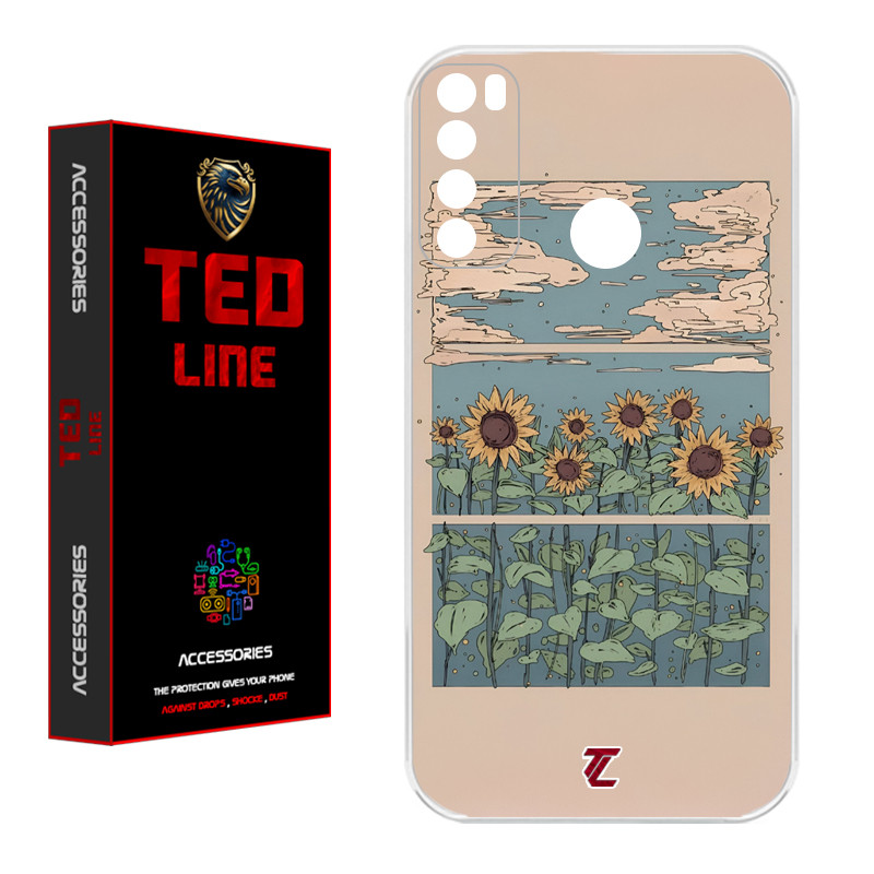کاور تدلاین طرح گل آفتاب گردان کد 1135 مناسب برای گوشی موبایل شیائومی Redmi Note 8