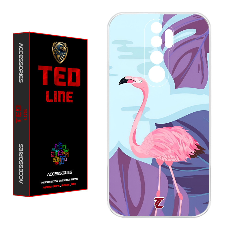 کاور تدلاین طرح فلامینگو کد 1209 مناسب برای گوشی موبایل شیائومی Redmi Note 8 Pro