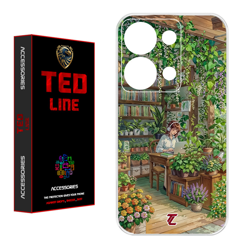 کاور تدلاین طرح دختر کد 1231 مناسب برای گوشی موبایل شیائومی Redmi Note 13 Pro 4G / Poco M6 Pro