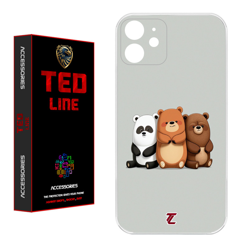 کاور تد لاین طرح خرسی کد 1128 مناسب برای گوشی موبایل اپل Iphone 12