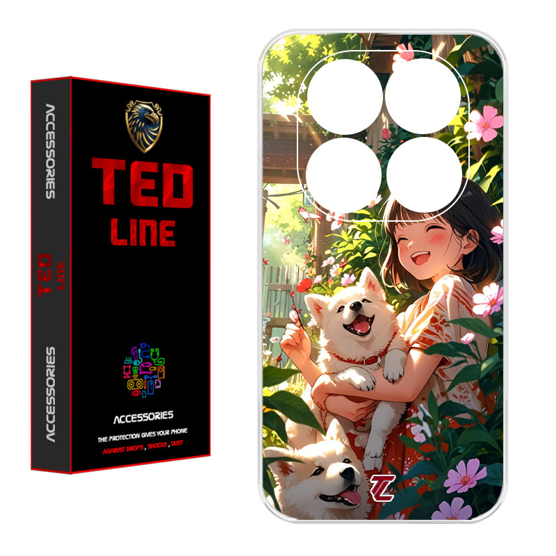 کاور تدلاین طرح سگ کد 1177 مناسب برای گوشی موبایل شیائومی Poco X7 / Redmi Note 14 Pro 4G