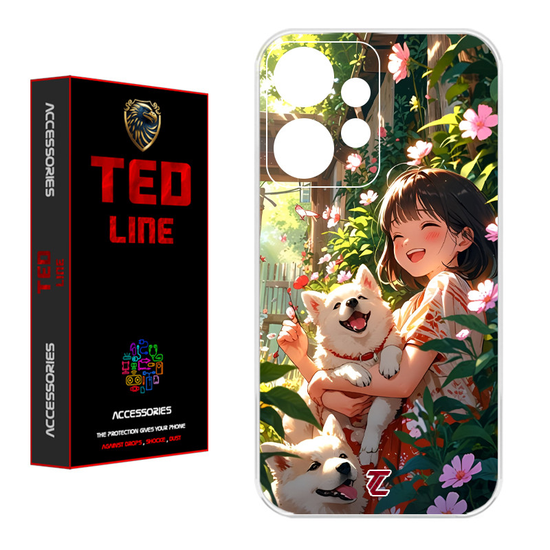 کاور تدلاین طرح سگ کد 1177 مناسب برای گوشی موبایل شیائومی Redmi Note 12 4G