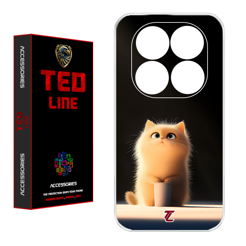 کاور تدلاین طرح گربه کد 1217 مناسب برای گوشی موبایل شیائومی Poco X7 / Redmi Note 14 Pro 4G