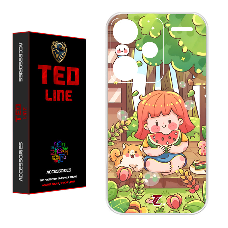 کاور تدلاین طرح دختر هندونه ای کد 1180 مناسب برای گوشی موبایل شیائومی Redmi Note 13 Pro Plus