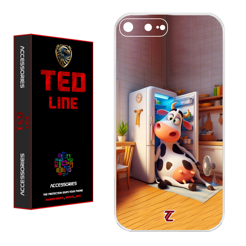 کاور تدلاین طرح گاو کد 1168 مناسب برای گوشی موبایل اپل Iphone 7 Plus / 8 Plus