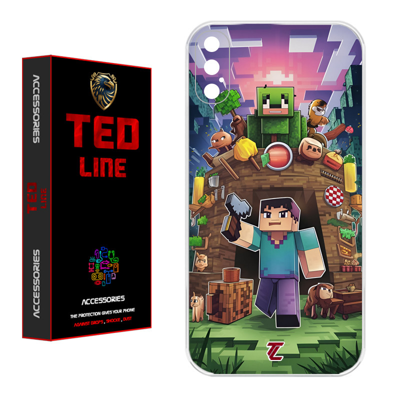 کاور تدلاین طرح ماینکرفت کد 1193 مناسب برای گوشی موبایل اپل Iphone X / XS