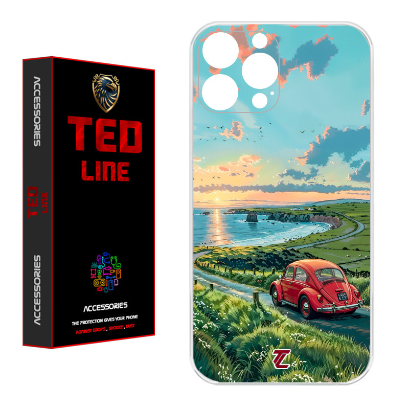 کاور تدلاین طرح ماشین فولکس کد 1169 مناسب برای گوشی موبایل اپل Iphone 12 Pro
