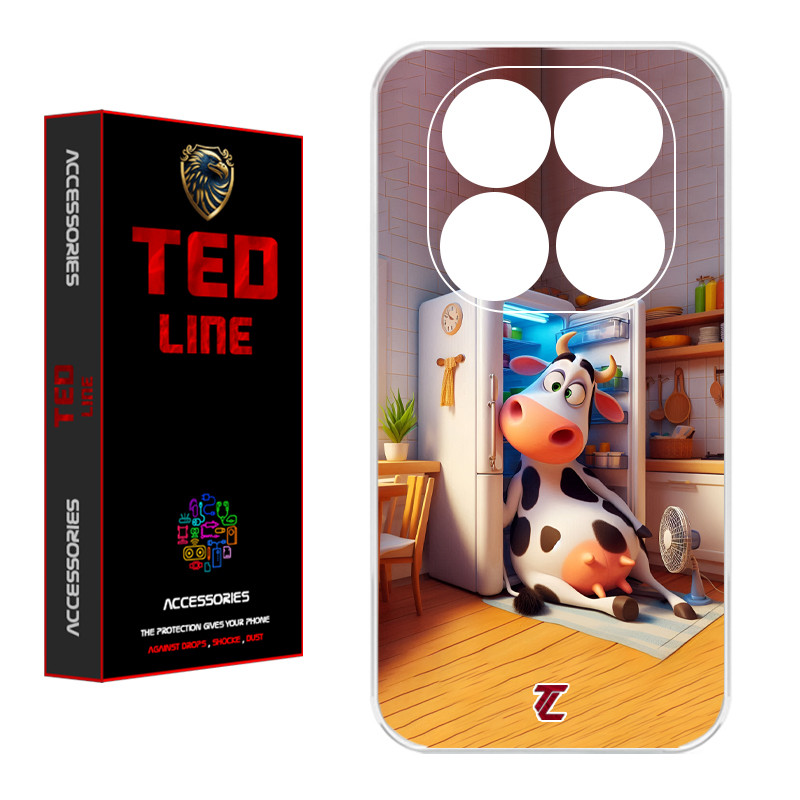 کاور تدلاین طرح گاو کد 1168 مناسب برای گوشی موبایل شیائومی Redmi Note 14 Pro Plus 5G