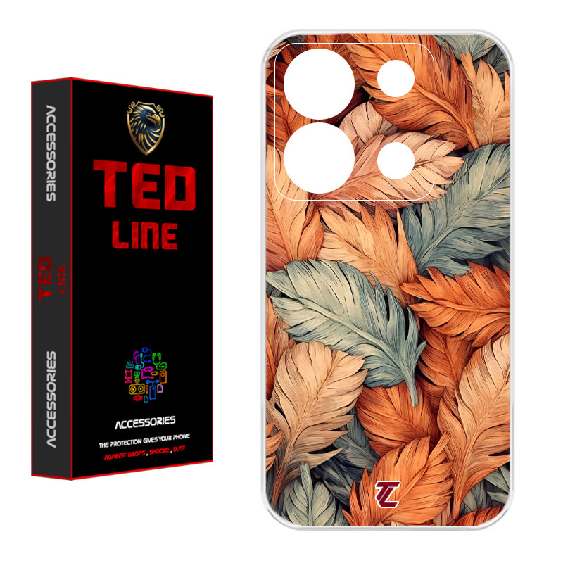 کاور تدلاین طرح برگ کد 1220 مناسب برای گوشی موبایل شیائومی Redmi Note 13 Pro 5G / Poco X6