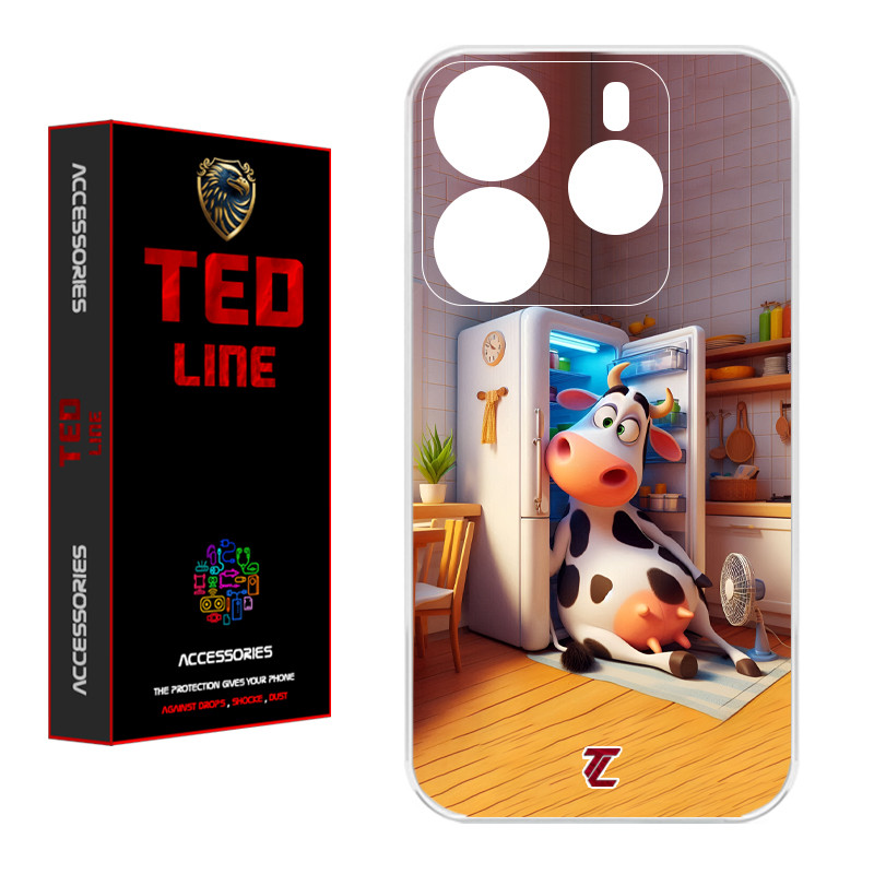 کاور تدلاین طرح گاو کد 1168 مناسب برای گوشی موبایل شیائومی Redmi Note 14 4G