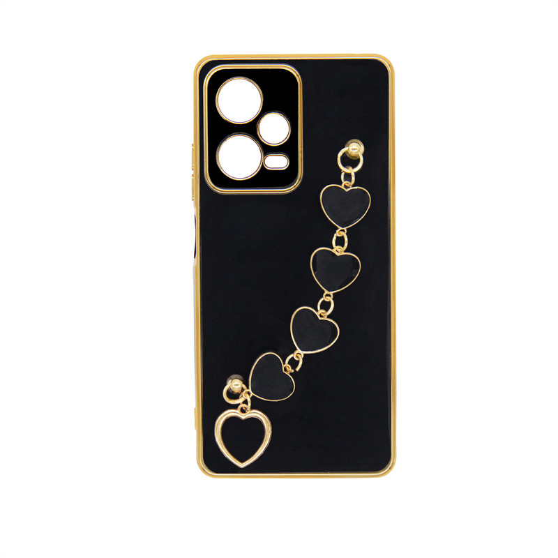 کاور مدل زنجیری طرح قلب مناسب برای گوشی موبایل شیائومی Redmi Note 12 Pro Plus / Note 12 Pro 5G