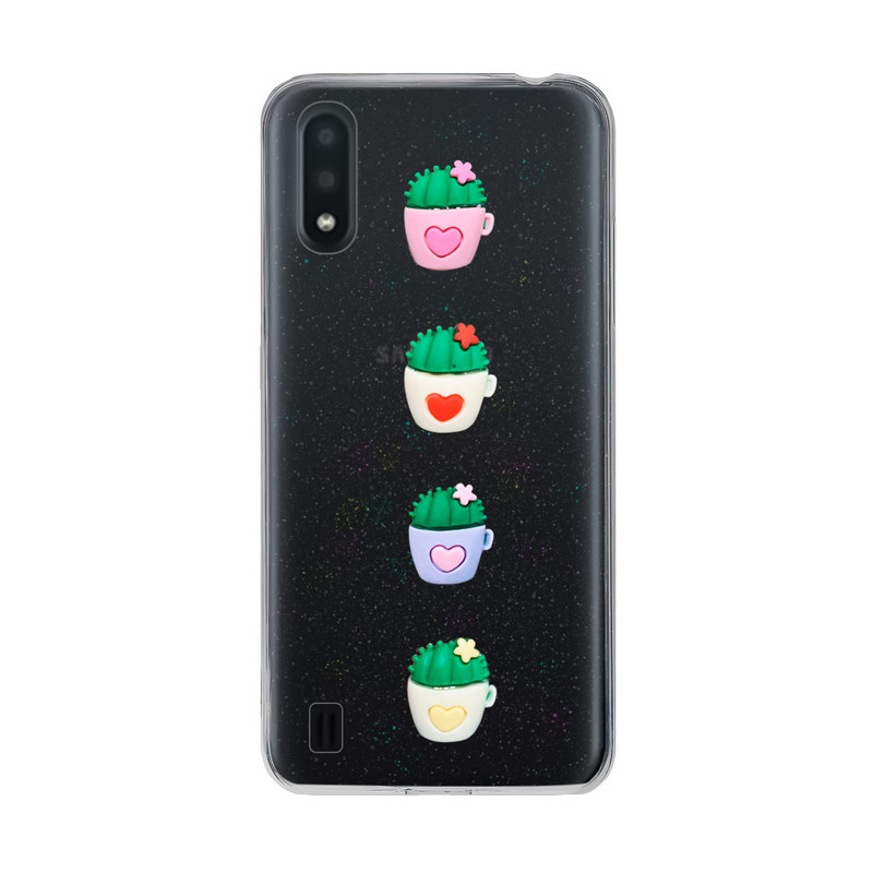 کاور دکین مدل Fanzy طرح گلدان مناسب برای گوشی موبایل سامسونگ Galaxy A01