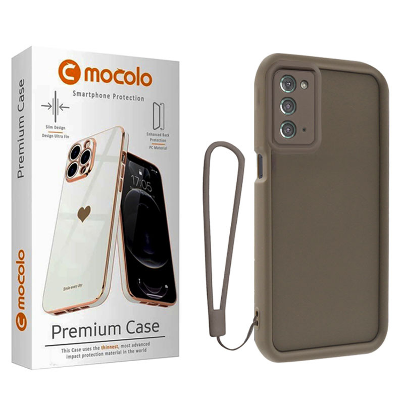 کاور موکولو مدل Silicone Puffer Strap مناسب برای گوشی موبایل سامسونگ Galaxy Note 20 به همراه بند آویز
