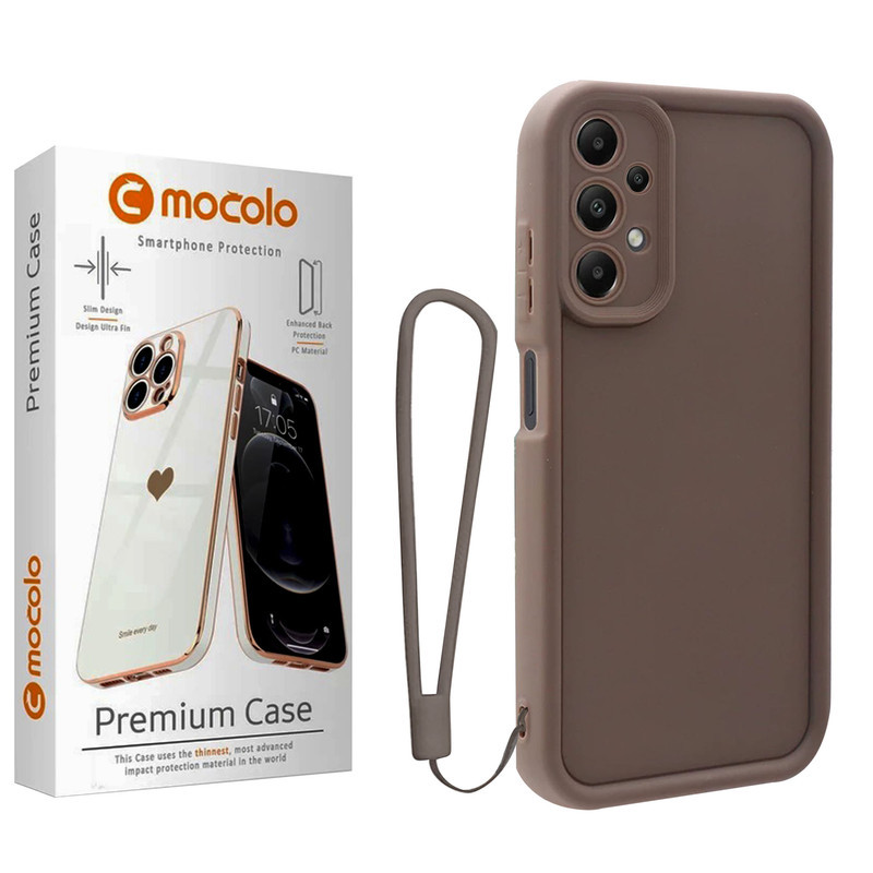 کاور موکولو مدل Silicone Puffer Strap مناسب برای گوشی موبایل سامسونگ Galaxy A13 به همراه بند آویز