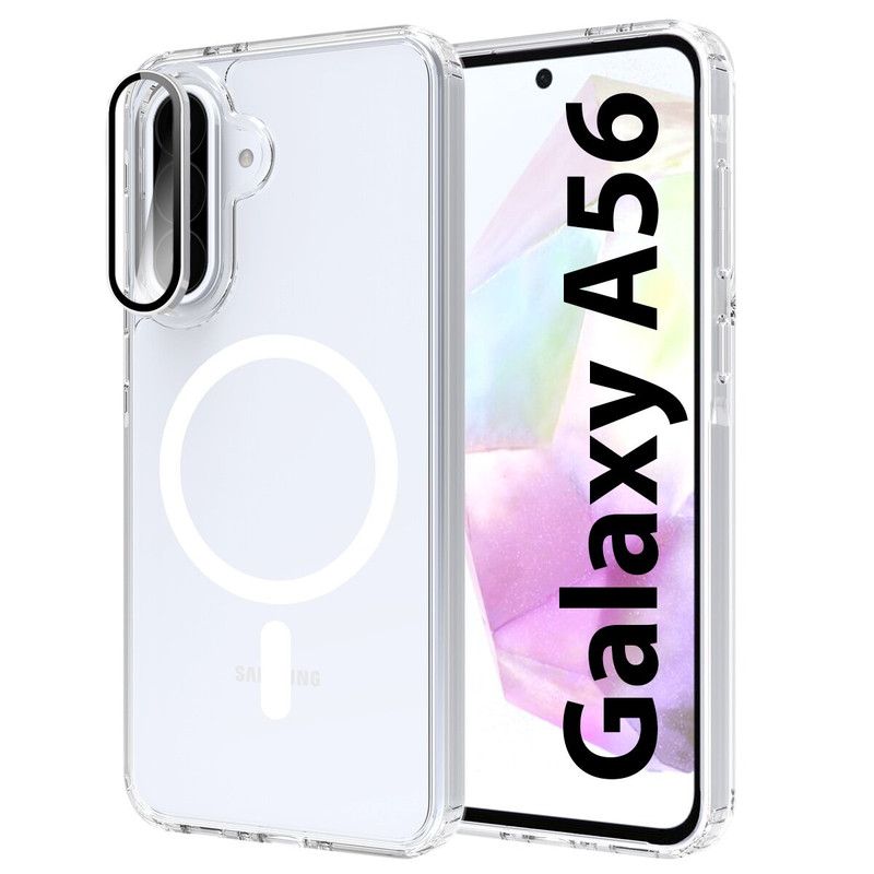 کاور گوف مدل Full Protect مناسب برای گوشی موبایل سامسونگ Galaxy A56 به همراه محافظ لنز دوربین