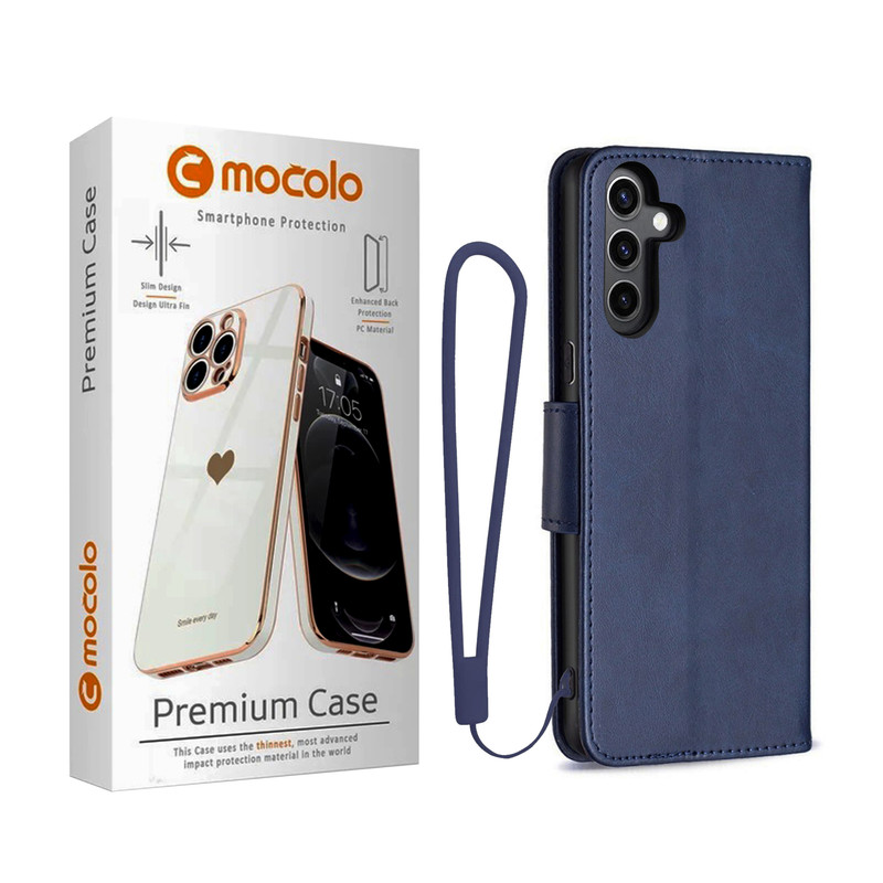 کیف کلاسوری موکولو مدل FlipCover Strap مناسب برای گوشی موبایل سامسونگ Galaxy A05s به همراه بند