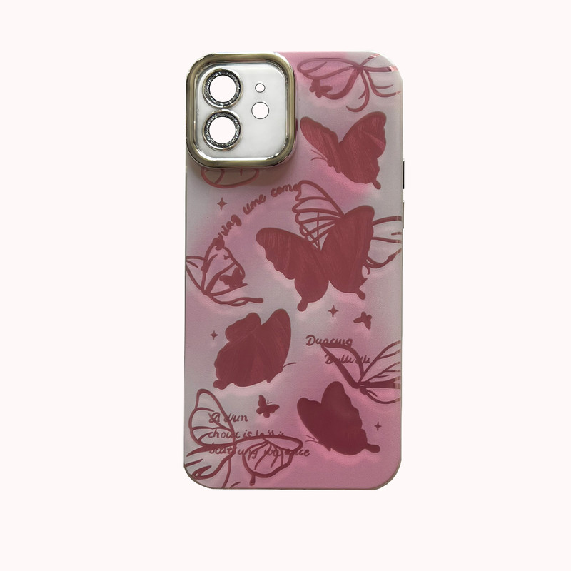 کاور طرح پروانه مدل PNK012 مناسب برای گوشی موبایل اپل iPhone 12