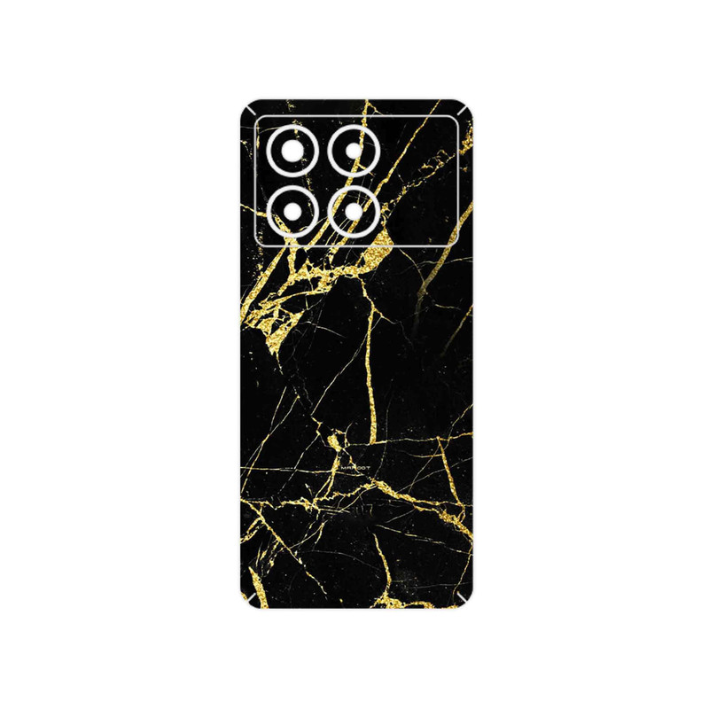 برچسب پوششی ماهوت مدل Graphite_Gold_Marble مناسب برای گوشی موبایل شیائومی Poco X6 Pro