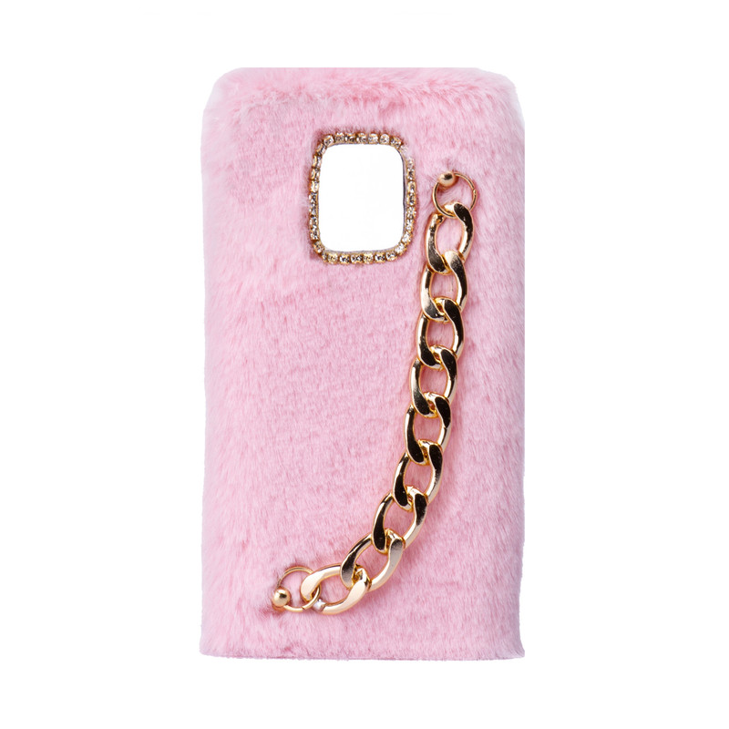 کاور طرح دخترانه دستبندی مدل خزدار پشمالو زنجیردار مناسب برای گوشی موبایل شیائومی redmi Note 9 Pro