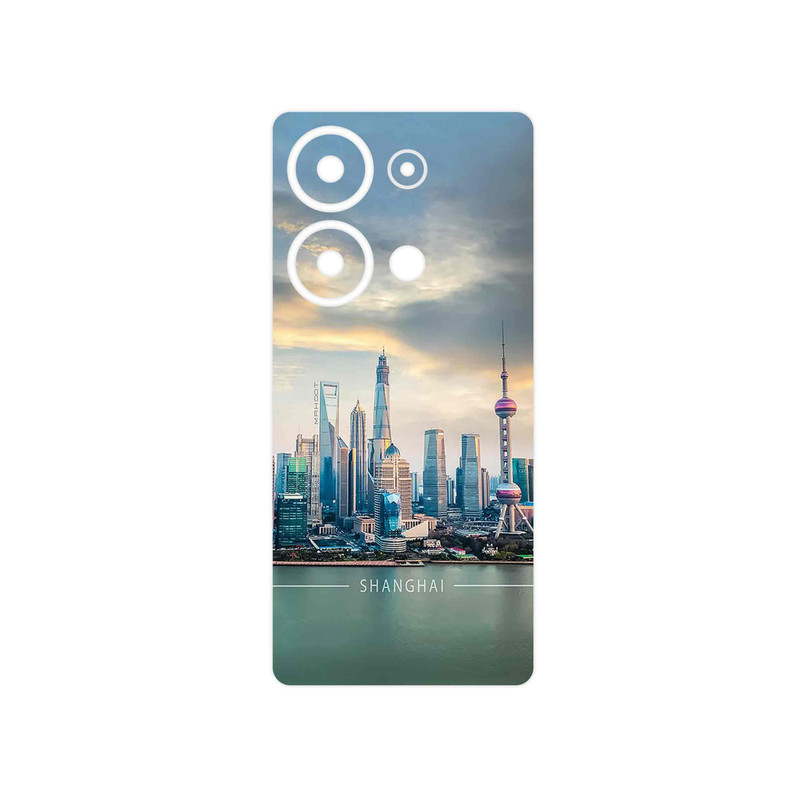 برچسب پوششی ماهوت مدل Shanghai_City مناسب برای گوشی موبایل شیائومی Poco M6 Pro 4G