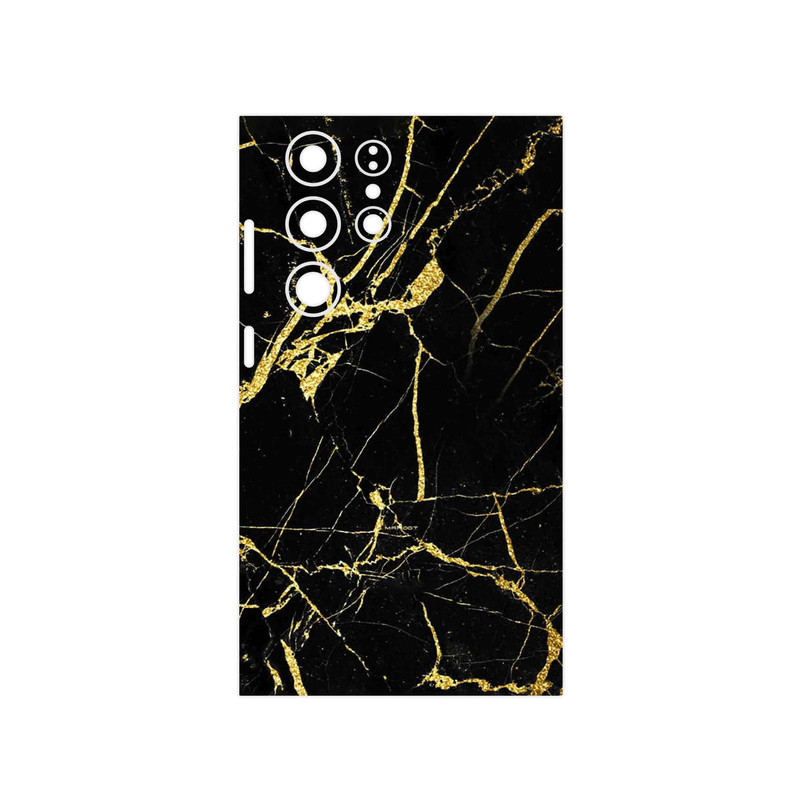 برچسب پوششی ماهوت مدل Graphite_Gold_Marble مناسب برای گوشی موبایل سامسونگ Galaxy S23 Ultra