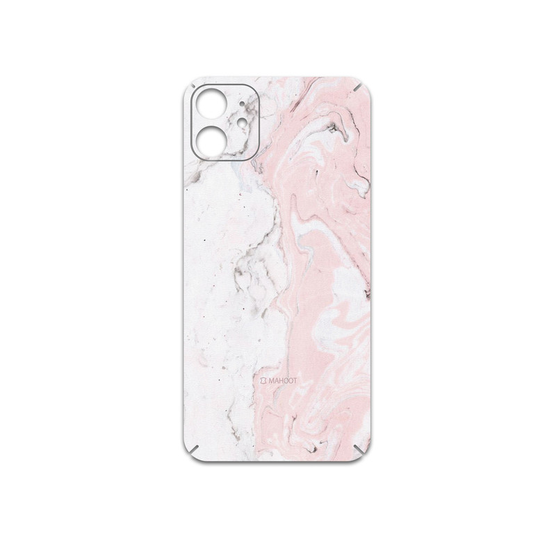 برچسب پوششی ماهوت مدل Blanco-Pink-Marble مناسب برای گوشی موبایل اپل iPhone 11