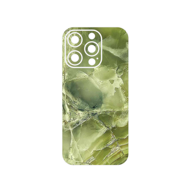 برچسب پوششی ماهوت مدل Green_Crystal_Marble مناسب برای گوشی موبایل اپل iPhone 14 Pro