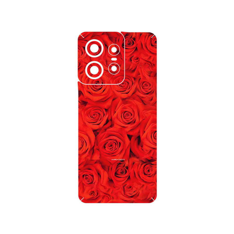 برچسب پوششی ماهوت مدل Red_Flower مناسب برای گوشی موبایل موتورولا Edge 50 Pro