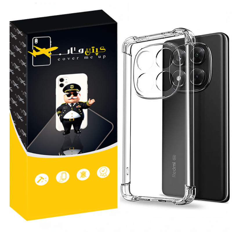 کاور کپتن قاب مدل Crystal مناسب برای گوشی موبایل شیائومی Poco X7
