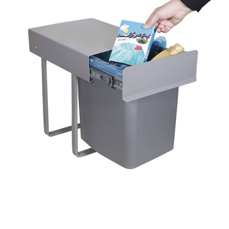 سطل زباله کابینتی مدل تک قلو 25
