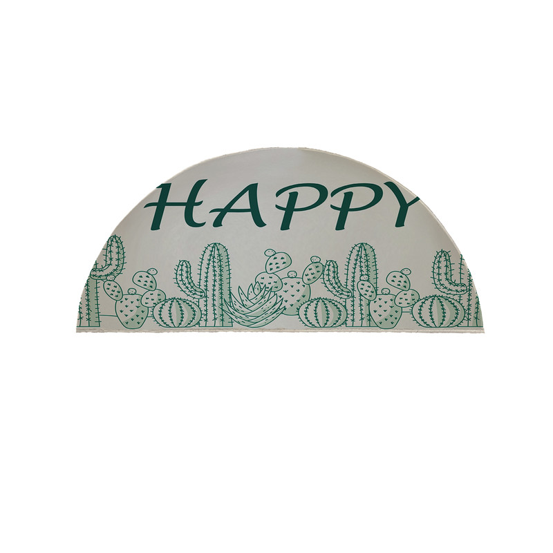 پادری مدل نیم دایره طرح Happy کد 9334 سایز 90×45 سانتی متر