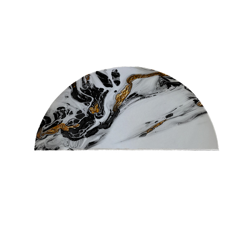 پادری مدل نیم دایره طرح سنگ کد 8624 سایز 90×45 سانتی متر