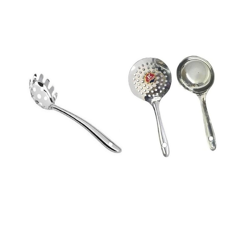 سرویس کفگیر و ملاقه 3 پارچه مدل هندی کد KMM