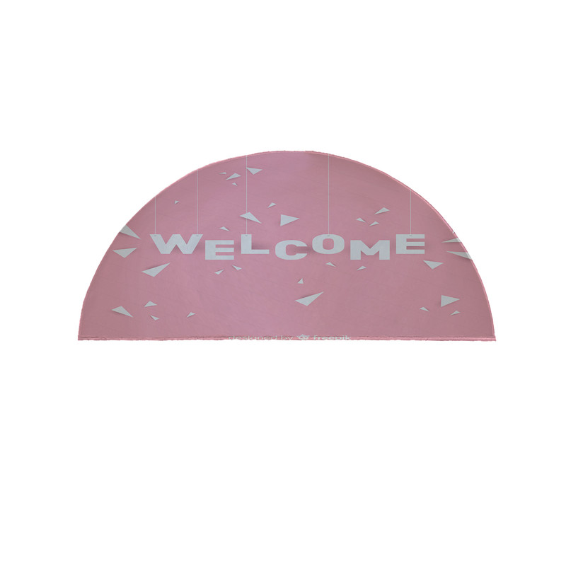 پادری مدل نیم دایره طرح Welcome کد 8261 سایز 90×45 سانتی متر