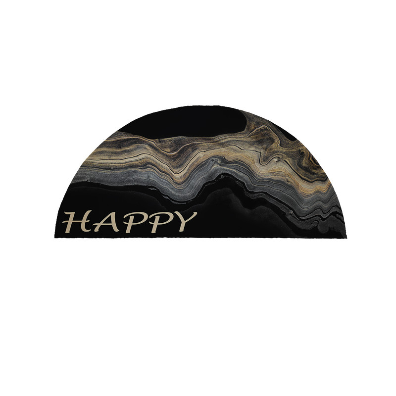 پادری مدل نیم دایره طرح Happy کد 9328 سایز 90×45 سانتی متر