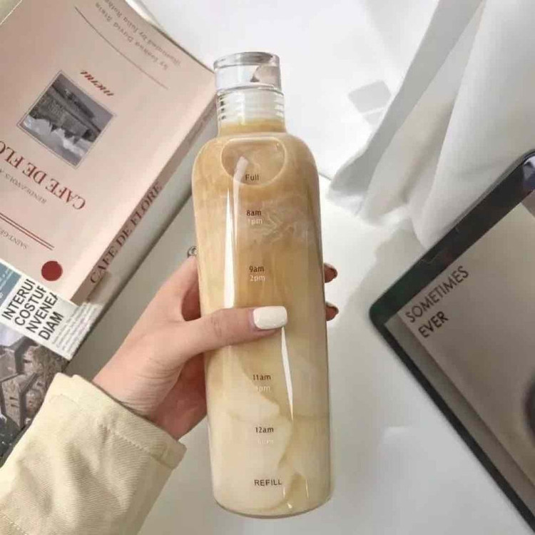 بطری آب مدل پیرکس تایمر دار گنجایش 0.75 لیتر