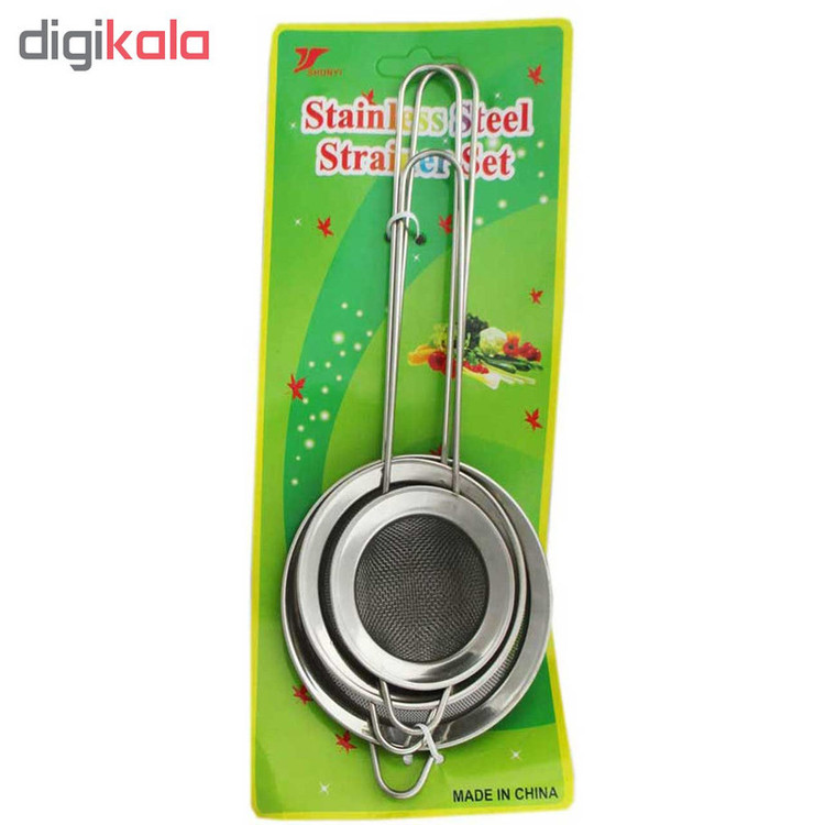 صافی چای مدل STRAINER SET بسته 3 عددی