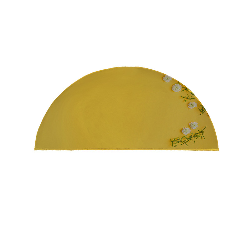 پادری مدل نیم دایره طرح گل کد 8486 سایز 90×45 سانتی متر