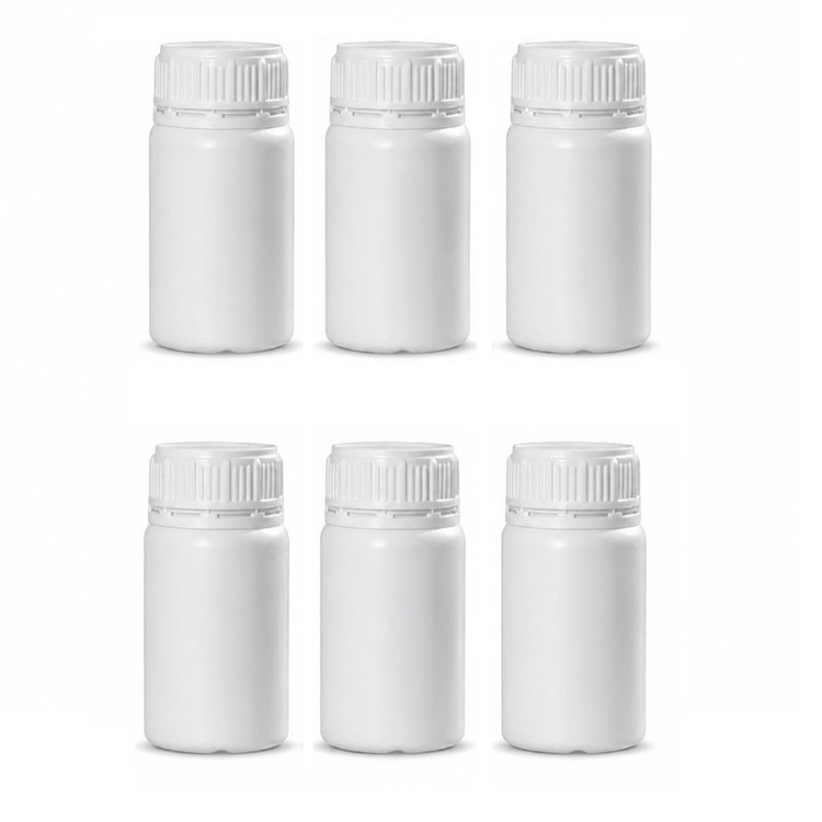 بطری مدل پلی اتیلن استوانه ای گنجایش 0.15 لیتر بسته 6 عددی