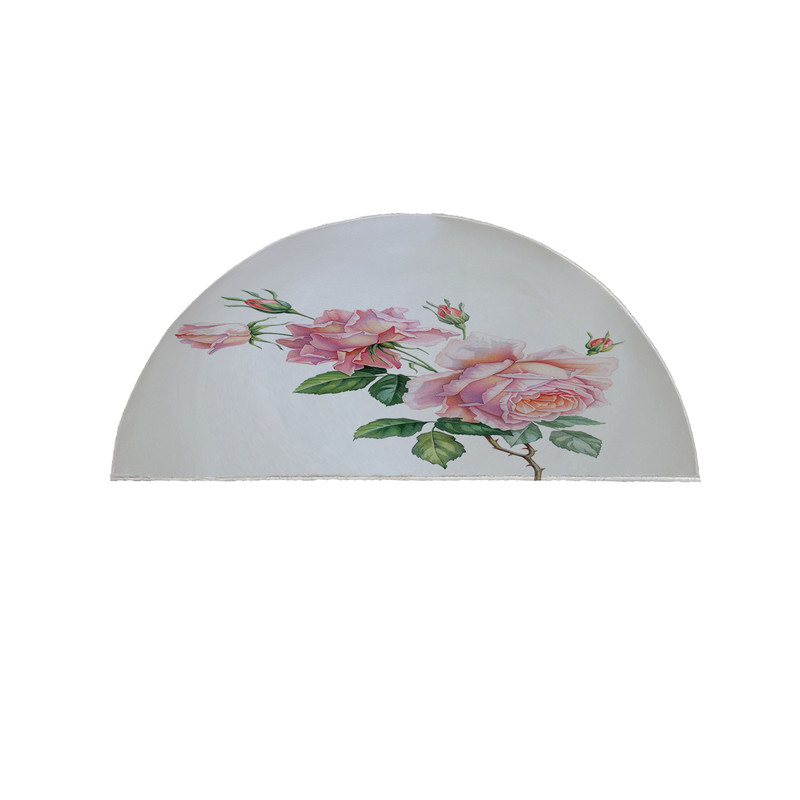 پادری مدل نیم دایره طرح گل کد 5069 سایز 90×45 سانتی متر